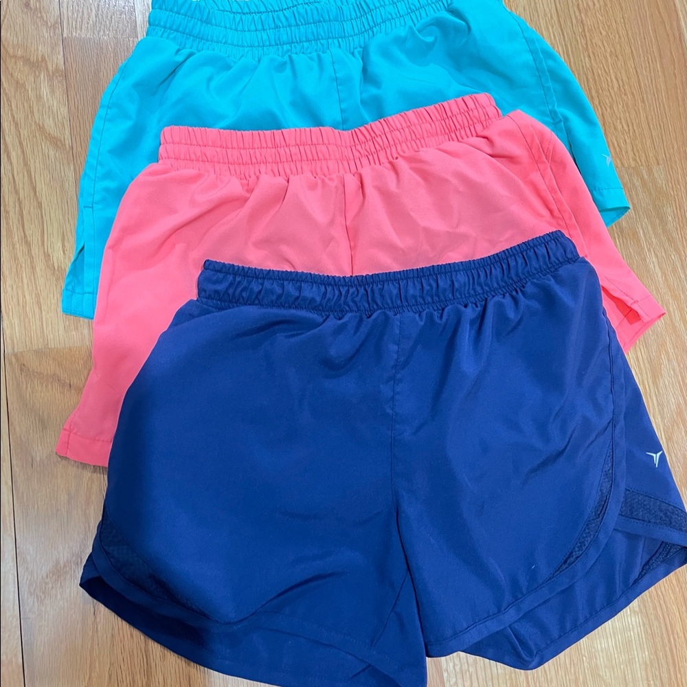 3 pairs old navy running shorts